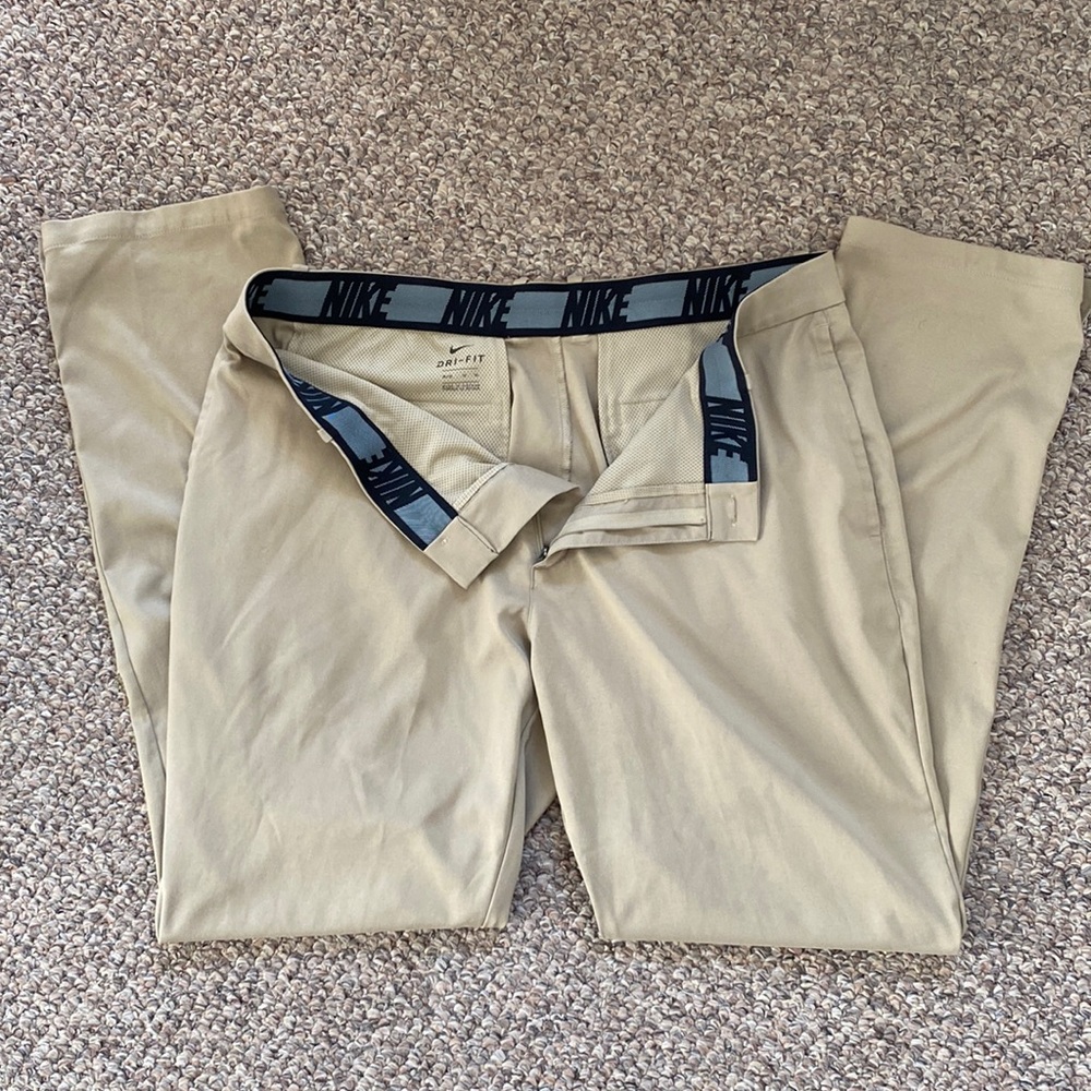 Nike Dri-Fit Golf Pants Khaki 38x32